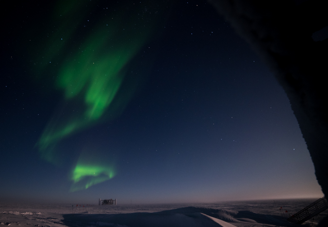 auroras over IceCube